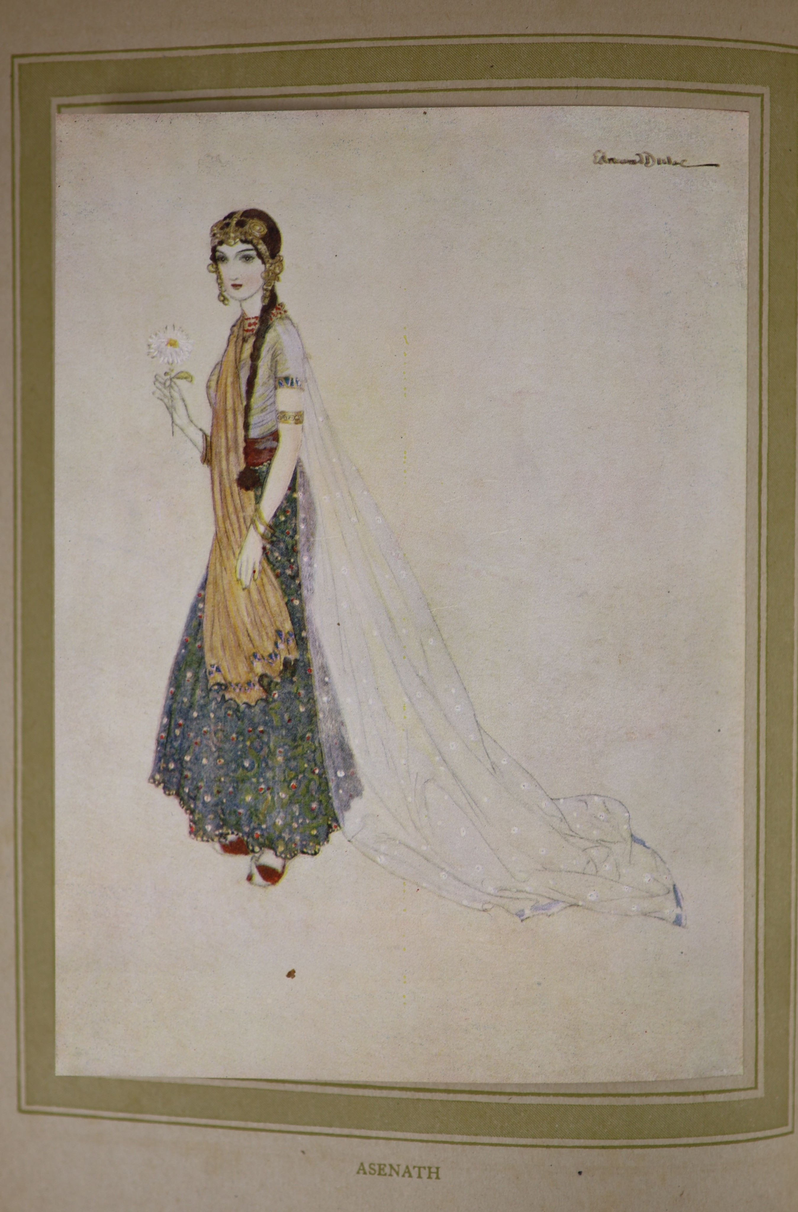 Dulac, Edmund - Picture Book for the French Red Cross, 4to, original olive-tan cloth, with 19 tipped-in colour plates and portrait, Hodder and Stoughton, London [c. 1915]